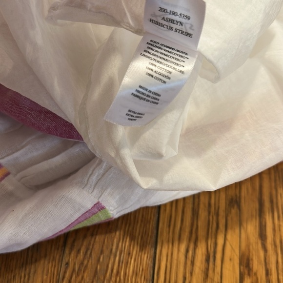 Rails Ashlyn midi Dress in Hibiscus Stripe smocked pastel summer XS linen blend - Picture 9 of 9